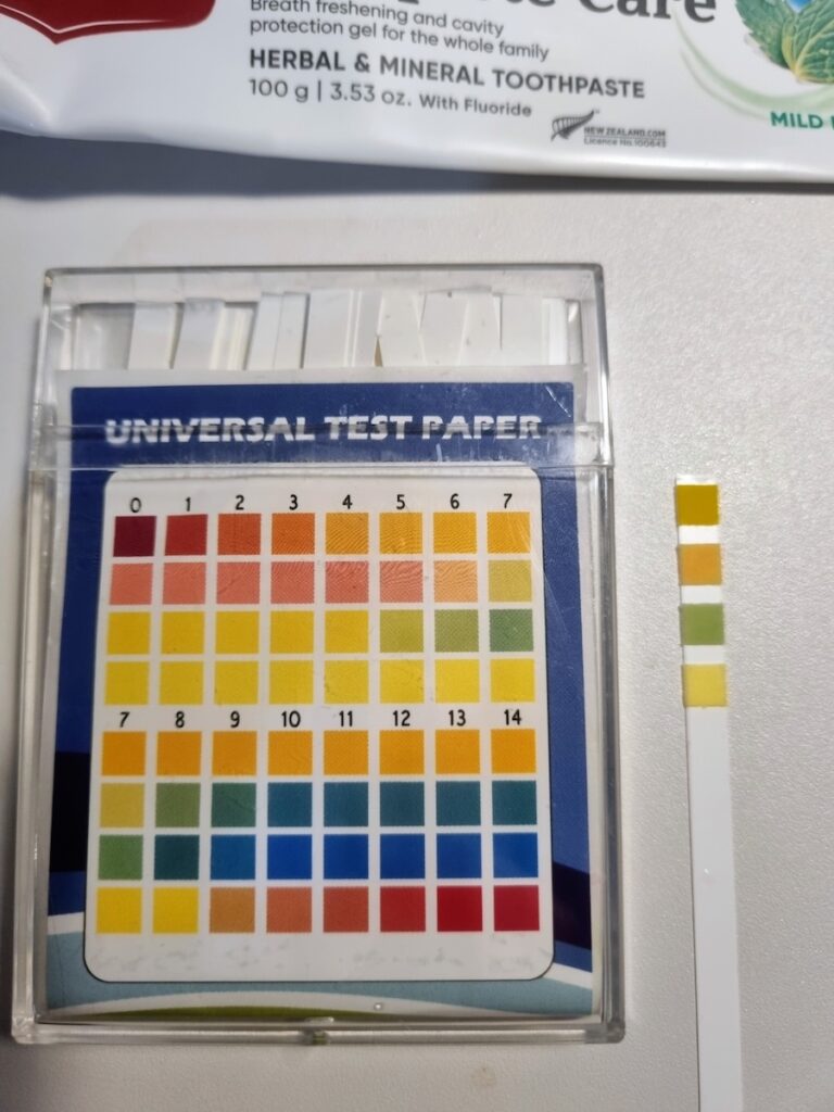 red seal complete care with Fluoride ph test result