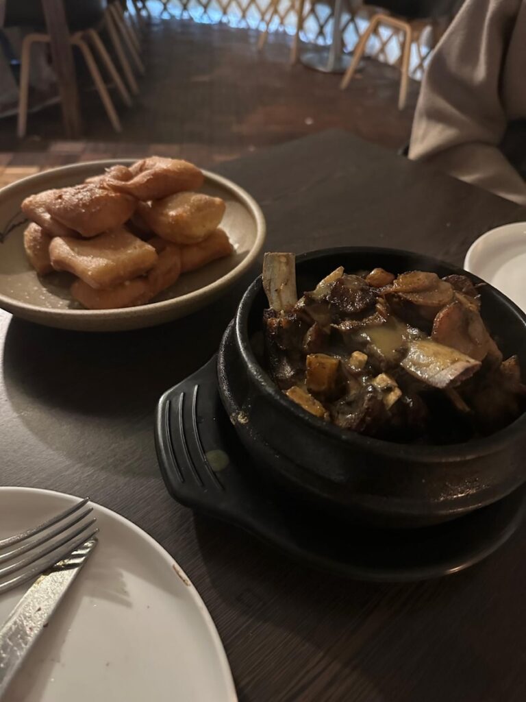 Mongolian Lamb dish at Naadam Canberra, tender and juicy meat