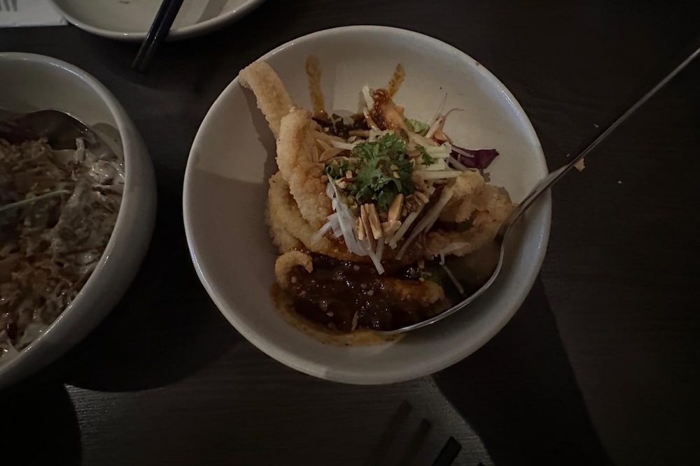 Flash fried coconut crusted squid Wild Ginger Huskisson