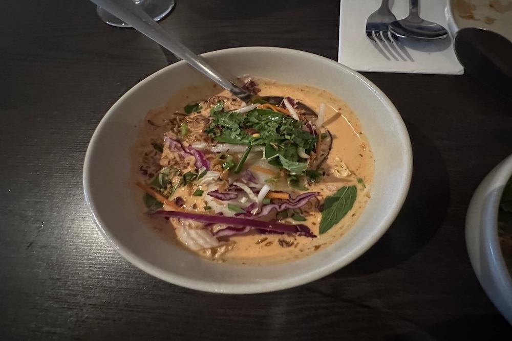 Steamed perch Penang curry Wild Ginger Huskisson