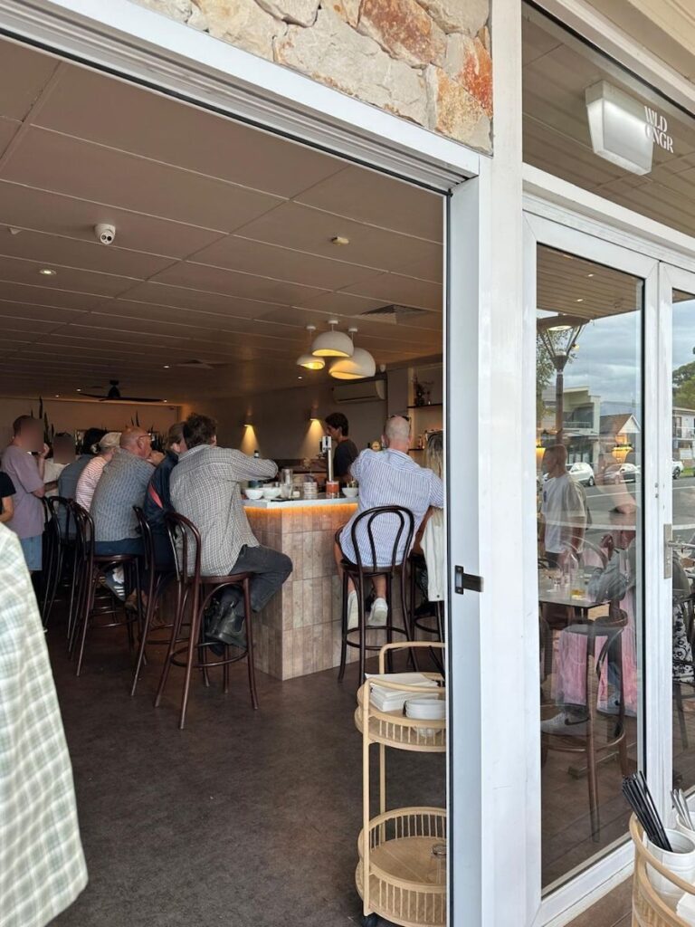 Wild Ginger Huskisson interior bar seating area