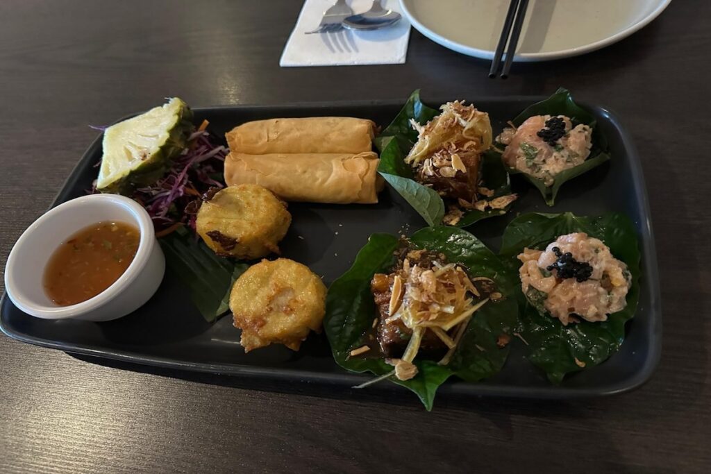 Wild Ginger Huskisson mixed entree plate