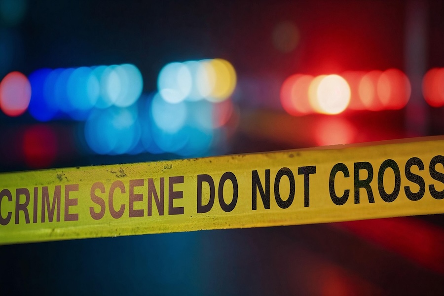 Crime scene with yellow do not cross tape for Japanese thriller Your Turn to Kill review