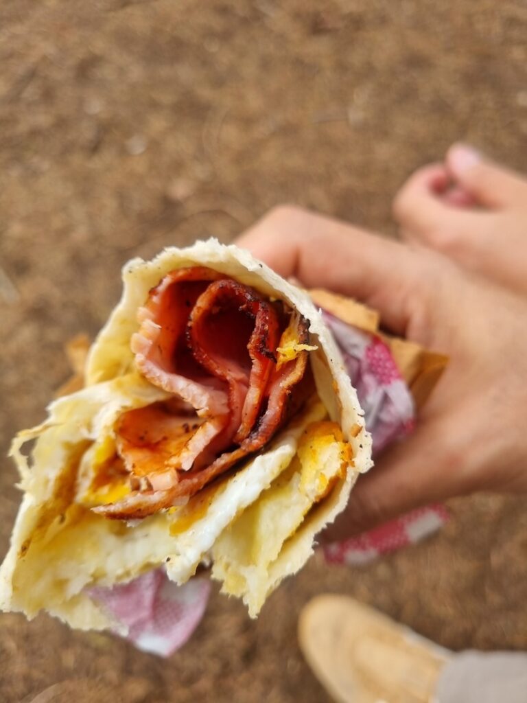 brekky time haig park market canberra clean not soggy wrap