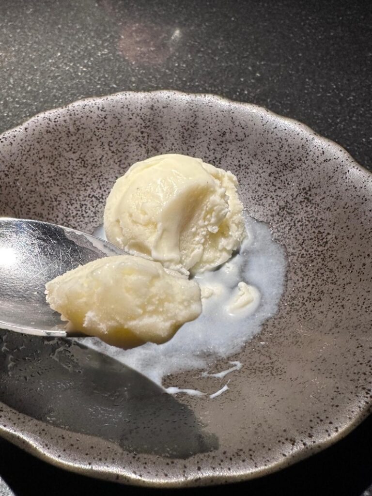 Creamy Korean rice gelato dessert at Mukbar Barton in canberra